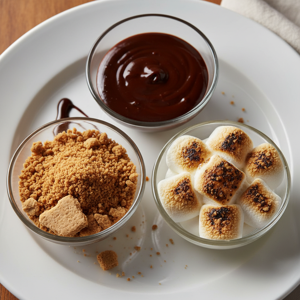 Deconstructed S'mores Trio