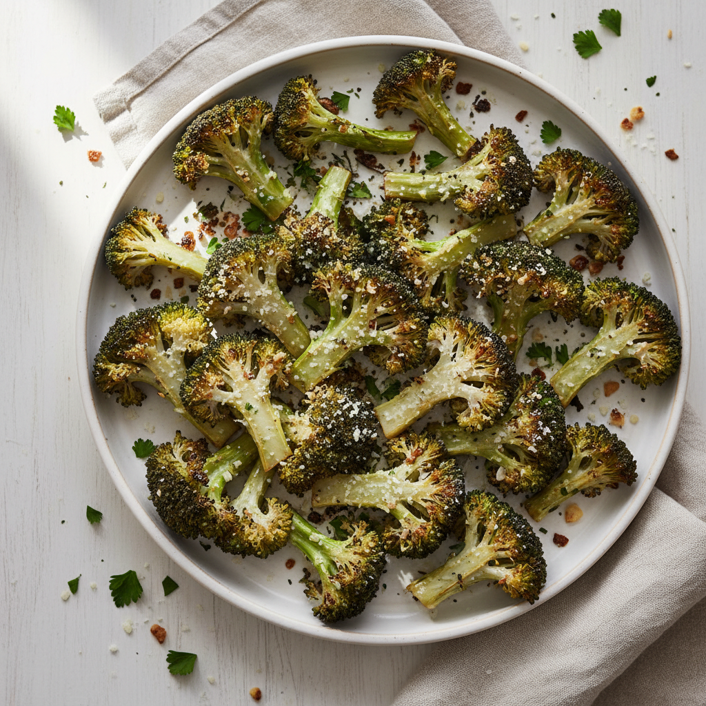 Garlic Parmesan Roasted Broccoli