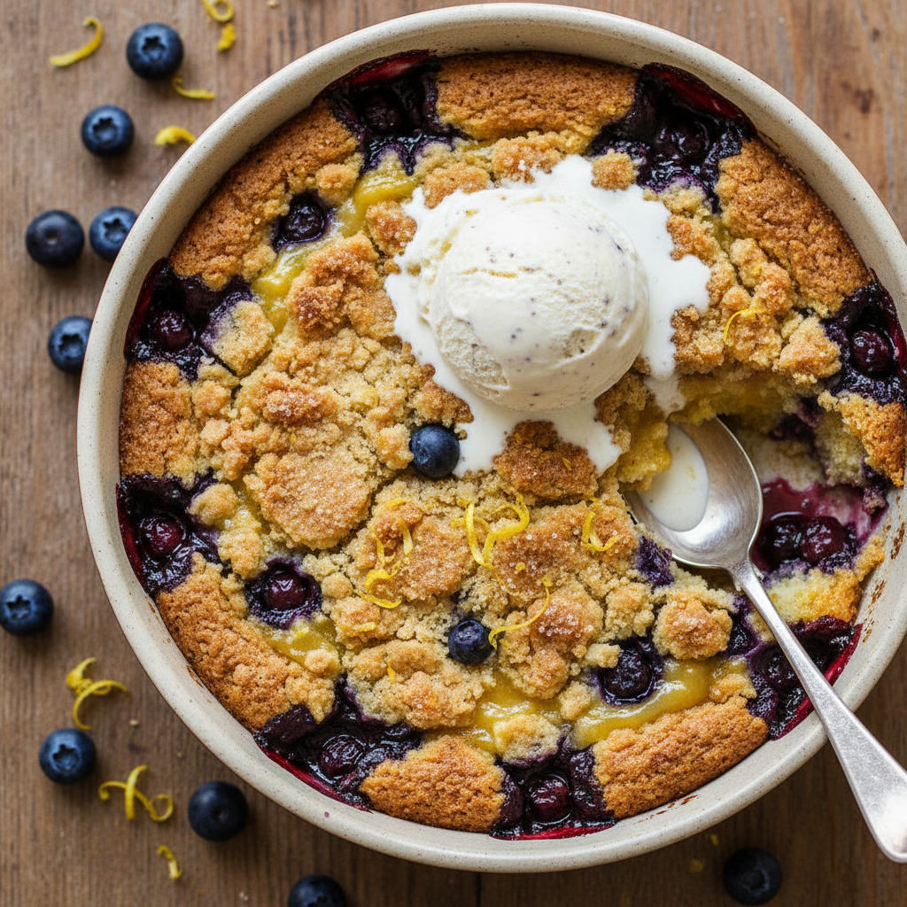 Lemon Blueberry Dump Cake