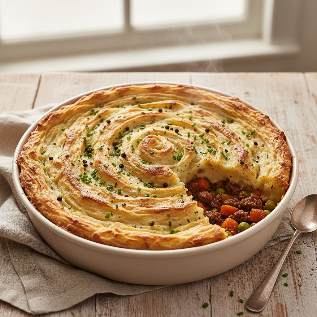 Shepherd's Pie with Parsnip-Potato Mash