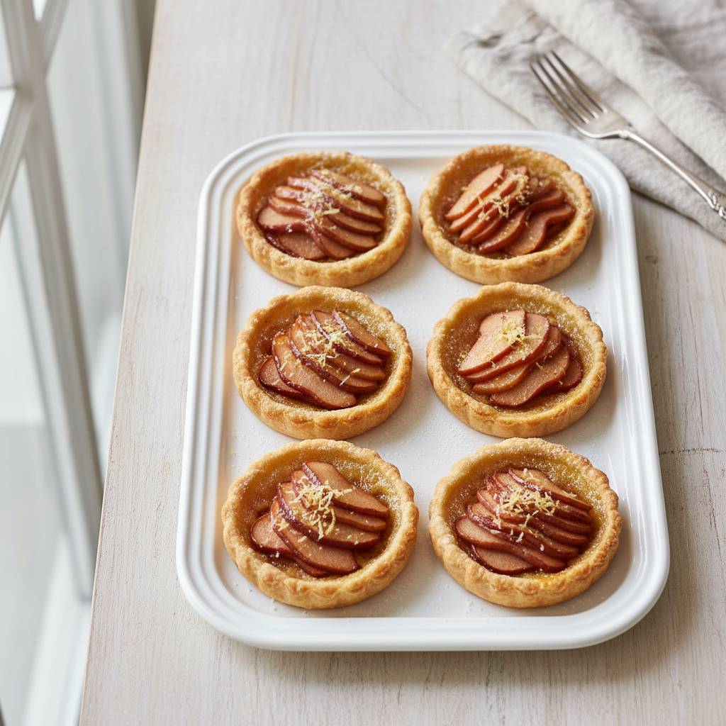 Spiced Pear & Ginger Tartlets