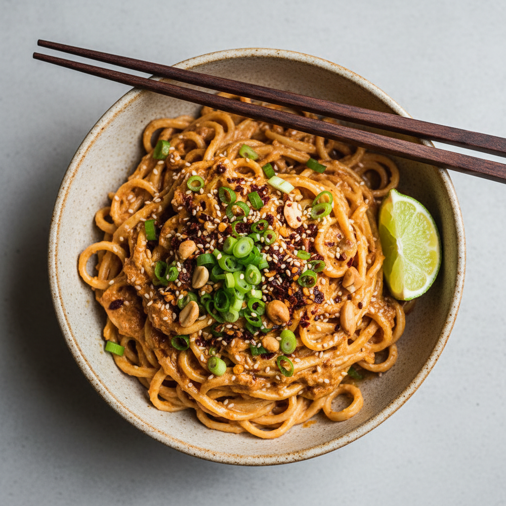 Spicy Miso Tahini Noodles