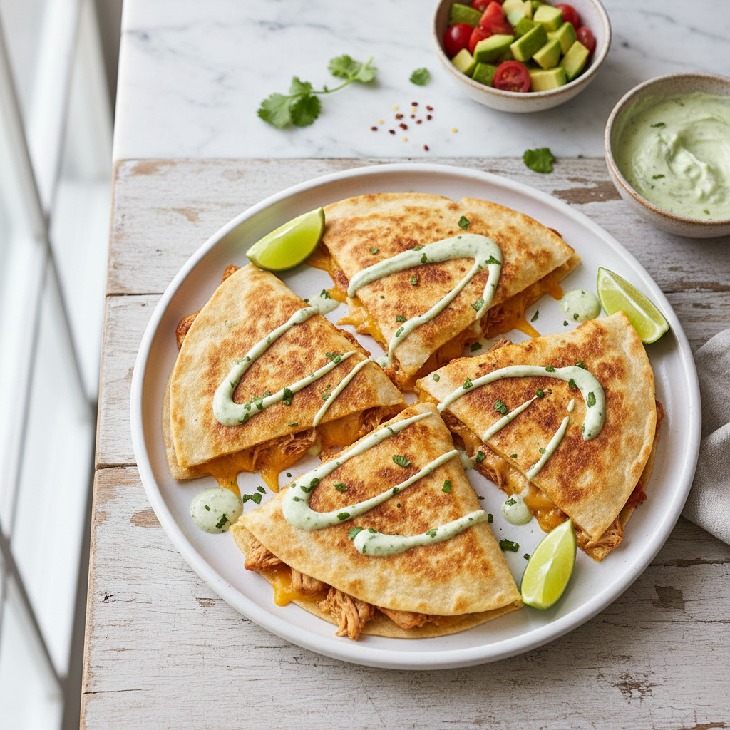 Zesty Chicken Quesadillas